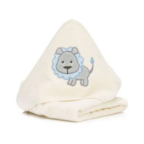 FILLIKID Hooded Towel Organic 75x75cm - Lion Cream